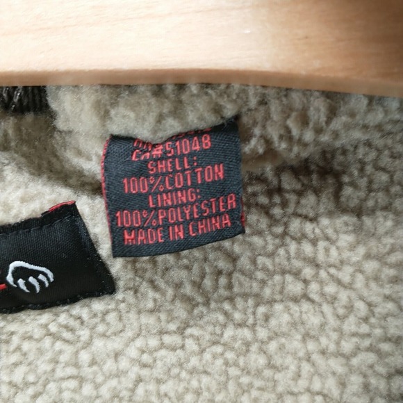 Wolverine Men's Full Zip Sherpa Lined Vest Brown XXL Cotton Twill - Picture 11 of 14